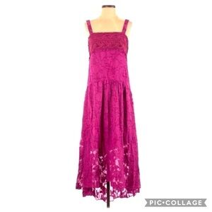 Rachel Zoe Floral Crochet Maxi Sun Dress